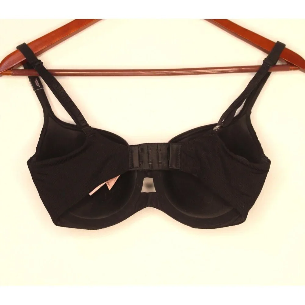 Victoria's Secret Bra Body‎ By Victoria Black 32DD Lace Padded Wired Push Up NWT